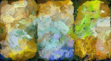 Renkli soyut resim. 3B görüntüleme