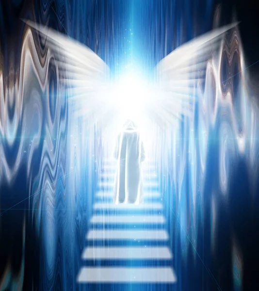 Angelic Figure Reflecting Space — Stock Photo, Image