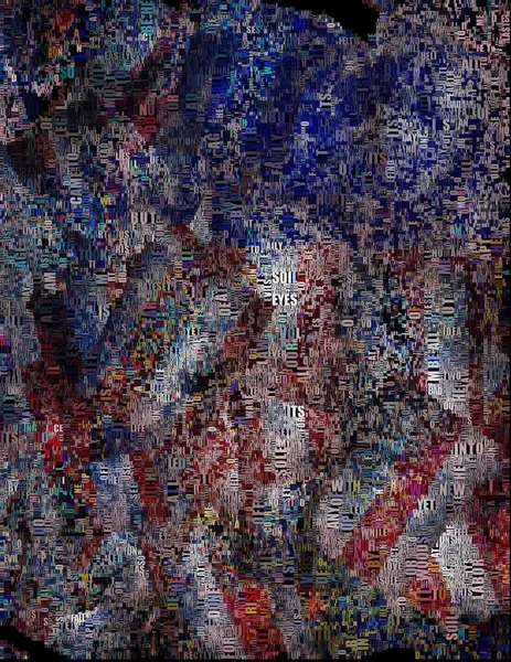 Abstract Schilderen Amerikaanse Nationale Kleuren — Stockfoto