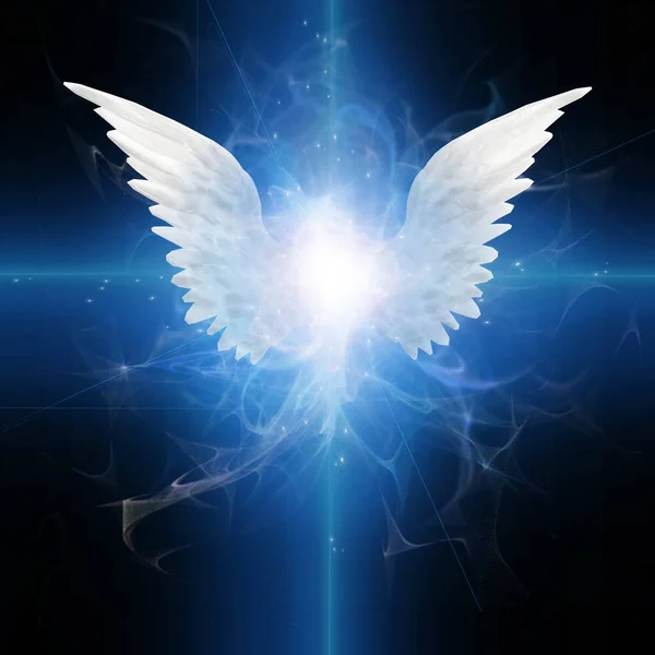 Angel Winged Star Rendering — Stock Photo, Image