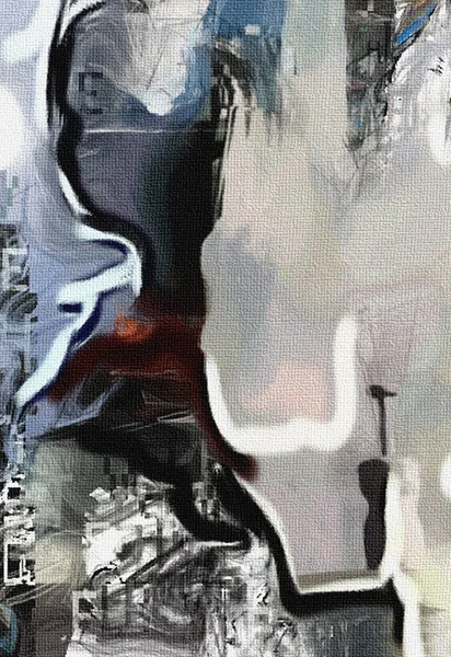 Blandade Känslor Abstrakt Målning Rendering — Stockfoto