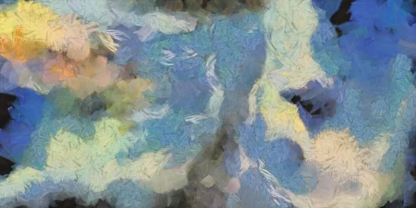 色彩斑斓的抽象画3D渲染 — 图库照片