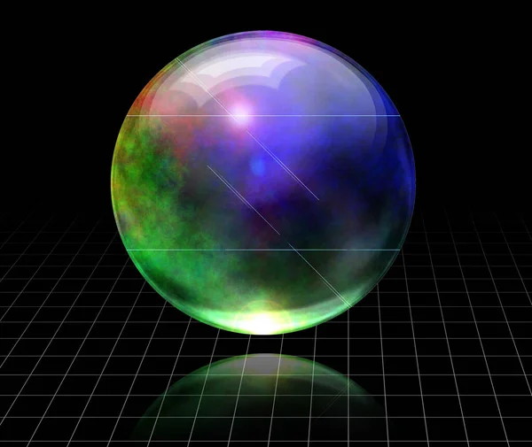 Sphere Empty Space Rendering — Stock Photo, Image