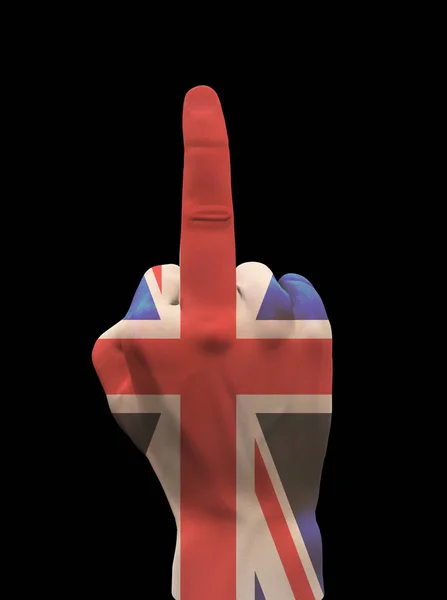 Велика Британія Hand Sign Візуалізація — стокове фото