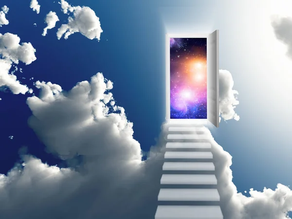 Opening Door Another World — Stock Photo, Image