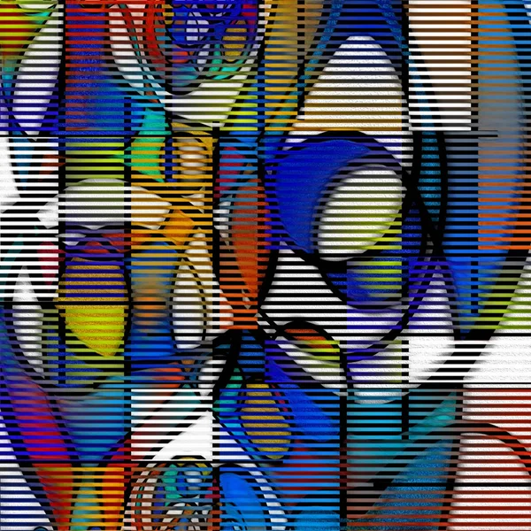 Arte Moderno Abstracto Renderizado — Foto de Stock