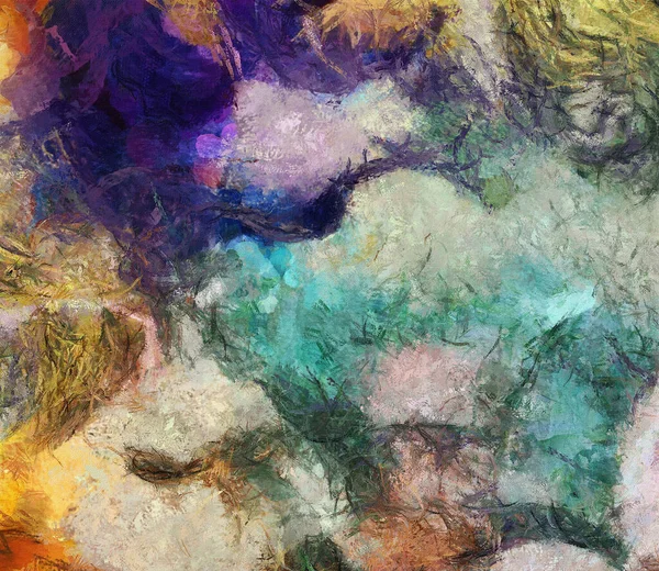 Ztlumené Barvy Abstraktní Malba Strukturované Pozadí — Stock fotografie