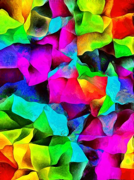 Triangular Painted Forms Background — Stock Photo, Image