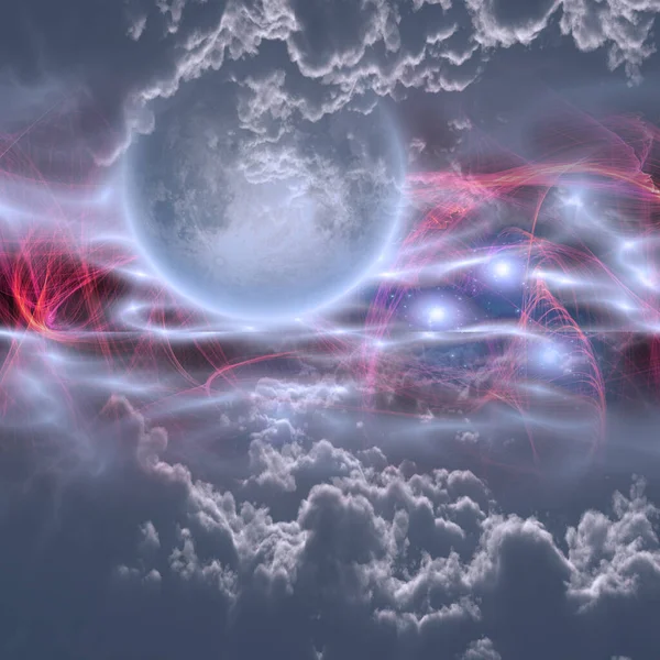 Abstract Universum Ruimte Hemel Galaxy Art Achtergrond Voor Kopieerruimte — Stockfoto