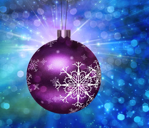 Christmas Tree Ball Illustration Rendering — Stock Photo, Image