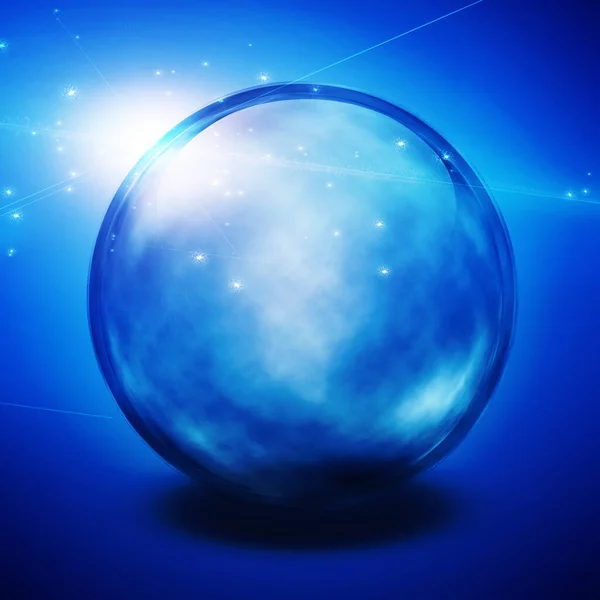 Crystal Ball Art Rendering — Stock Photo, Image