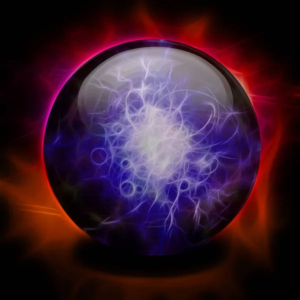 Crystal Ball Art Rendering — 图库照片