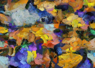 Renkli soyut resim. 3B görüntüleme