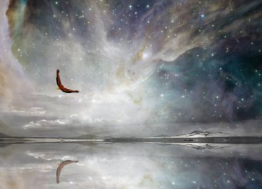 Gece Gökteki New Mexico Kartalı