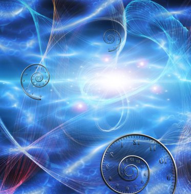 Zaman Uzay Kumaşı. 3B görüntüleme