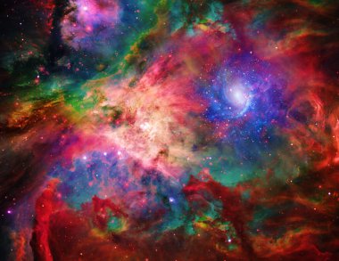 Galaktik uzay. Canlı bir evren. Bu görüntünün elementleri NASA tarafından desteklenmektedir