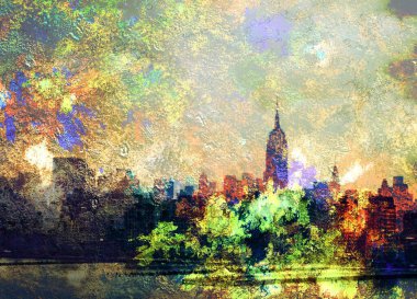 New York Art. 3D rendering