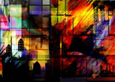 Çeşitli tasarım çalışmaları için renkli bir arkaplan. soyut resim.