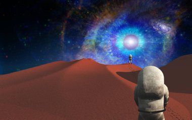 Başka bir gezegendeki astronotlar