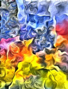 Dönen Renk Özeti. 3B görüntüleme