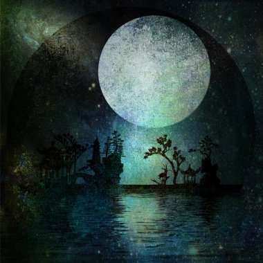 Asya Bahçe Sanatı. 3B görüntüleme