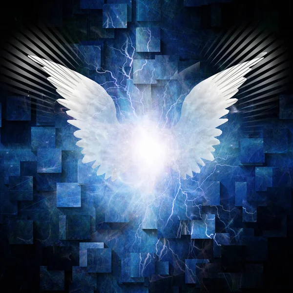 Angel Winged Abstract Rendering — Stockfoto