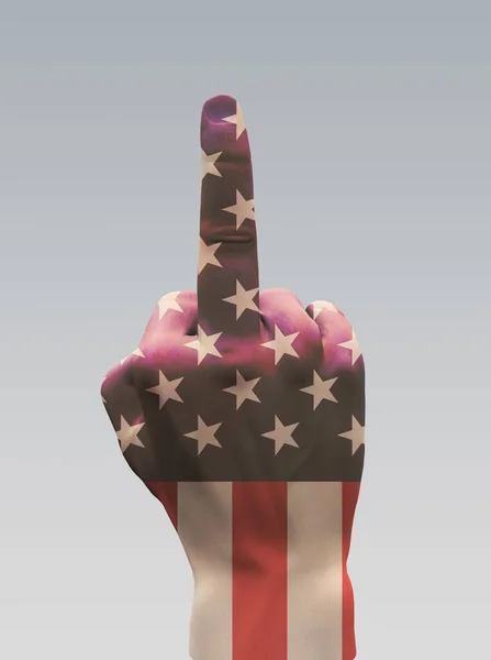 America Hand Sign Rendering — Stock Photo, Image