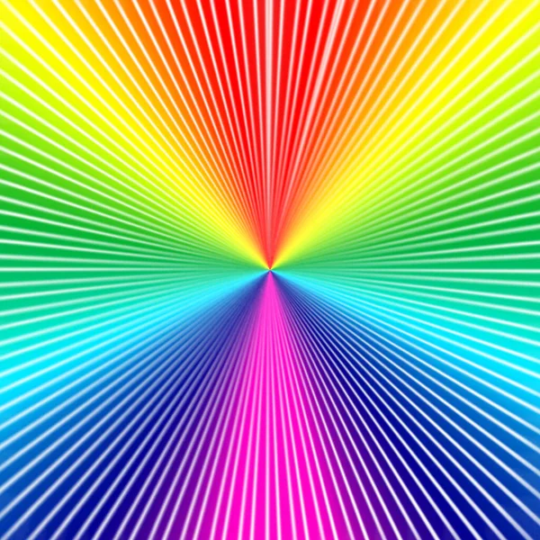 Ακτίνες Χρώματα Ουράνιου Τόξου Απόδοση — Φωτογραφία Αρχείου