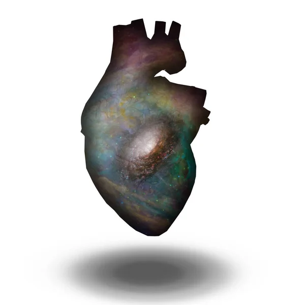 Interstellar Heart Art Rendering — Stockfoto