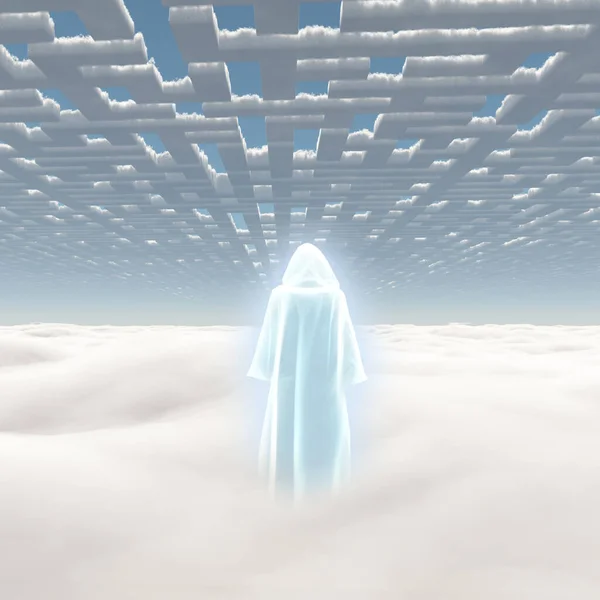 Figura Capa Brillante Encuentra Campo Nubes —  Fotos de Stock