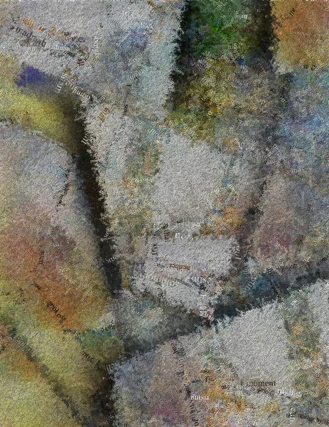 Abstract Painting Muted Colors Text — Stock Photo, Image