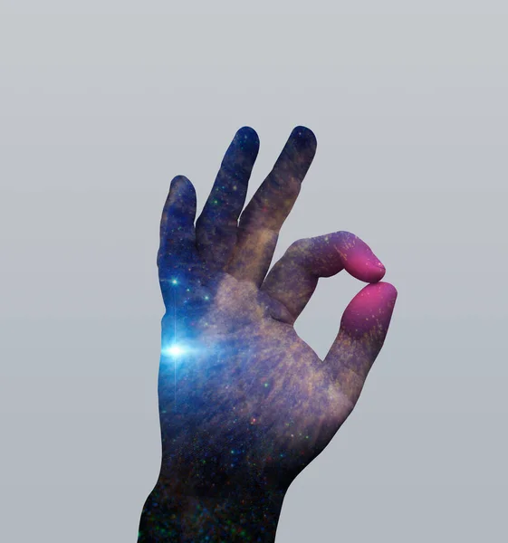 Stars Hand Sign Rendering — Stock Photo, Image