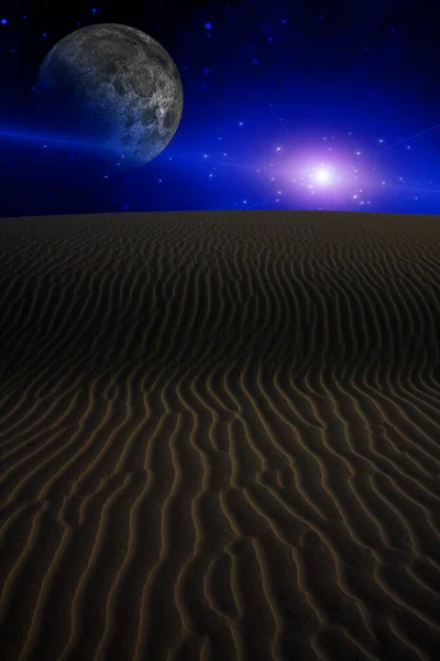 White Sands New Mexico Usa Night Scene — стокове фото