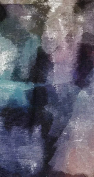 Abstrakte Malerei Meist Gedeckten Blautönen — Stockfoto