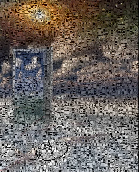 Сюрреалистичная Картина Дверь Другой Мир Крылатые Часы Символизируют Течение Времени — стоковое фото
