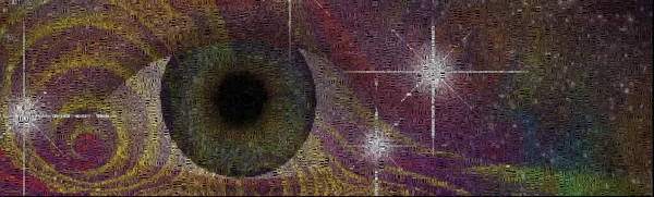 Abstract Painting Eye Stars — Stock Photo, Image