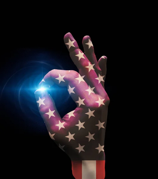 America Hand Sign Rendering — стоковое фото