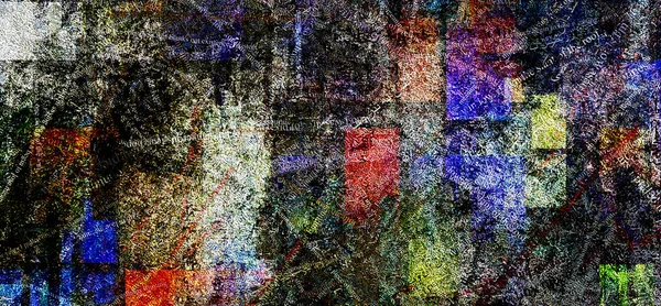 Modern soyut, Mondrian tarzı. 3B görüntüleme