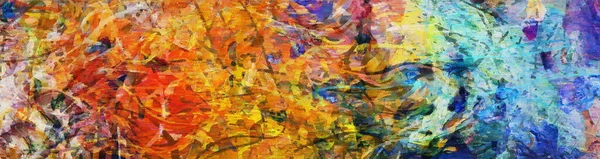 Colorful Abstract Painting Rendering — Stock Photo, Image