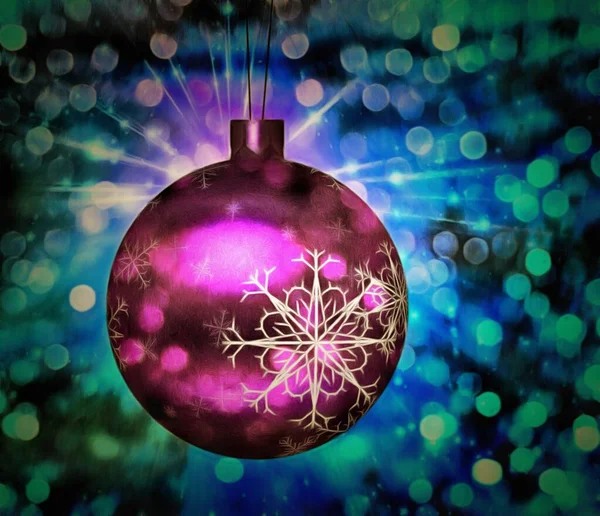 Christmas Tree Decoration Background — Stock Photo, Image