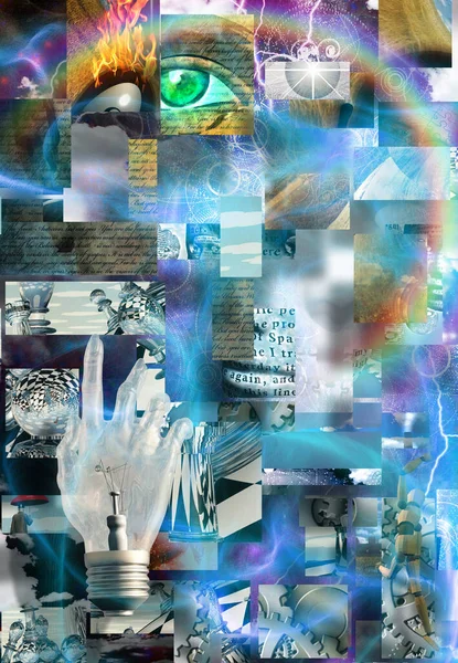 Komplexe Surreale Abstrakte Kunst Rendering — Stockfoto