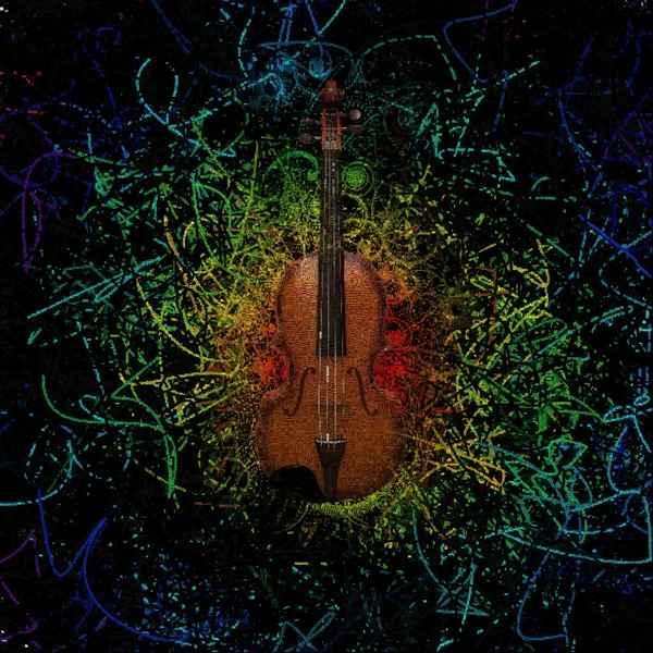 Abstract Words Violin — Stock Photo, Image