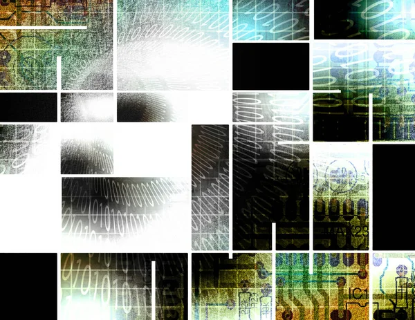 Digital Abstract Fractal Background — Stock Photo, Image