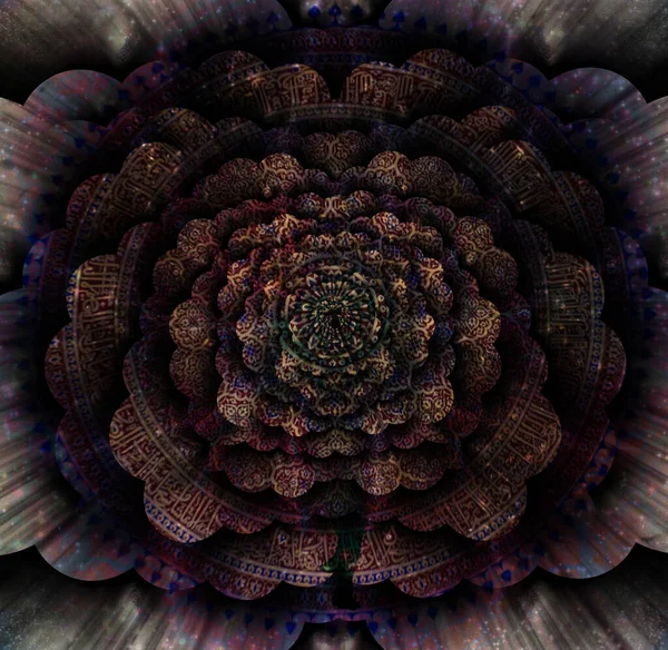 Spazi Mandala Multistrato Rendering — Foto Stock