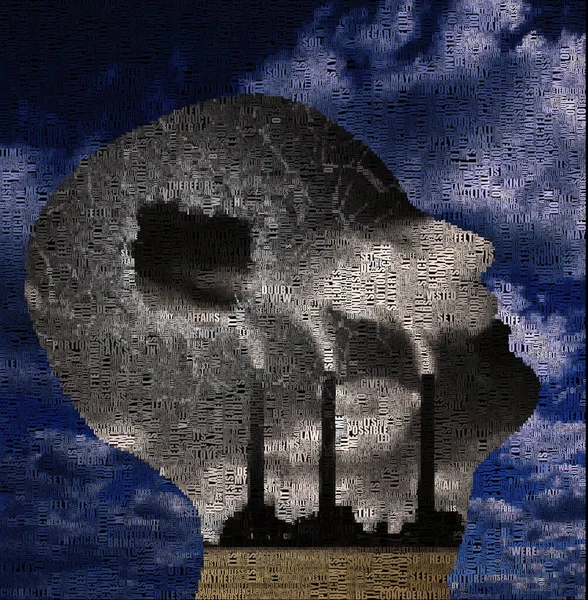 Umweltverschmutzung Pfeifen Rauchen Rendering — Stockfoto