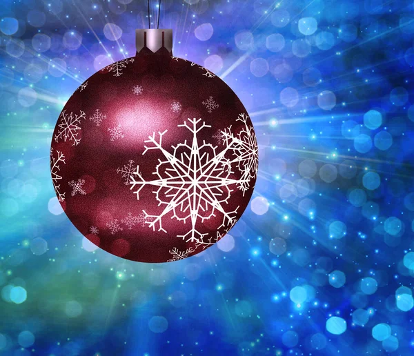 Christmas Tree Ball Illustration Rendering — Stock Photo, Image