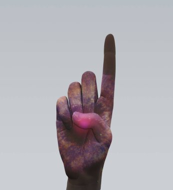 Stars Point Burnu İşareti. 3B görüntüleme