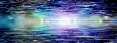 Soyut Ufuk. Dijital sanat. 3B görüntüleme