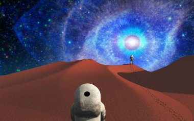 Başka bir gezegendeki astronotlar