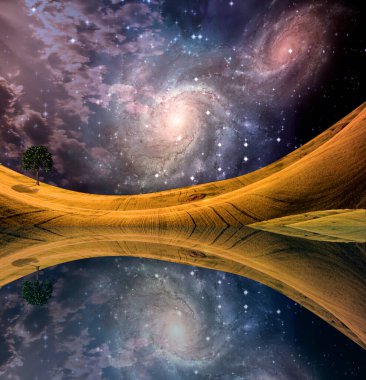 su ve huzurlu manzara